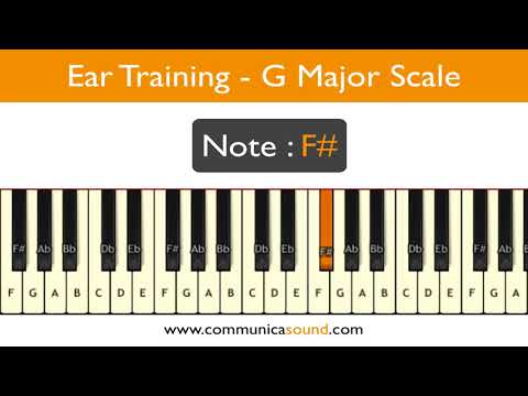 EAR TRAINING GAME - G Major Scale - Notes