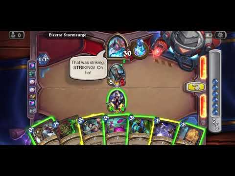 Hearthstone Puzzle Lab Lethal Electra Stormsurge Spell Addiction 6/6