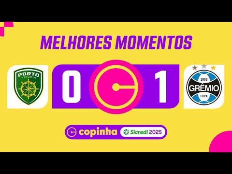 Gols e lances de Porto Vitória x Grêmio