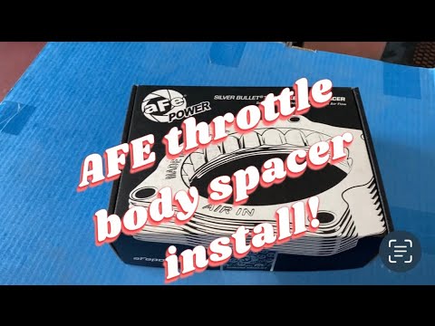 AFE silver bullet throttle body spacer install