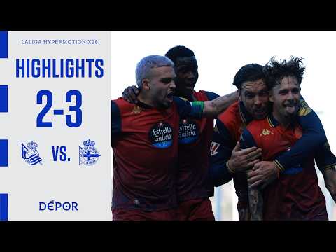 Resumen del Real Sociedad B 2-3 RC Deportivo
