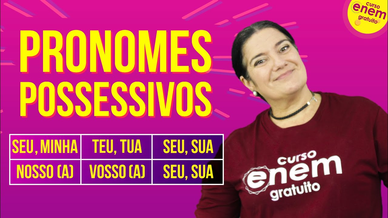 PRONOMES POSSESSIVOS | Resumo de Gramática para o Enem