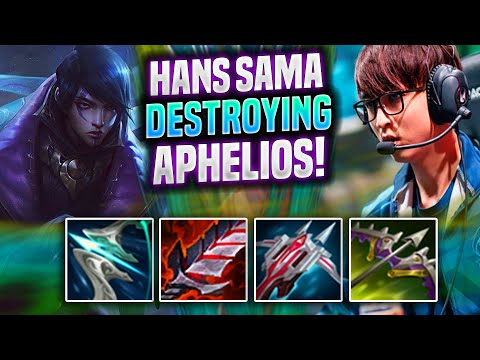 HANS SAMA DESTROYING WITH APHELIOS! - RGE Hans Sama Plays Aphelios ADC vs Viktor! | Preseason 2022