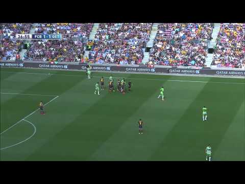 Goal of Lafita (1-1) FC Barcelona - Getafe CF - HD