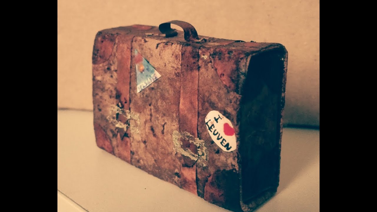 Matchbox Miniature Vintage Suitcase - Tutorial
