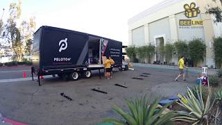 Setting up event for Peloton.