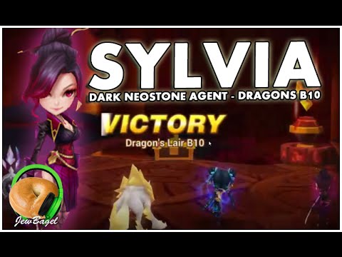 SUMMONERS WAR : Dragons B10 with Sylvia the Dark Neostone Agent