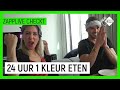 24 UUR ROZE VOEDSEL ETEN CHALLENGE met Gewoon Thomas | Zapplive Checkt | NPO Zapp