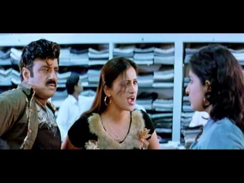 Maharadhi  Movie -  Meera Jasmine Comedy War With Balakrishna in Shopping Mall Scene