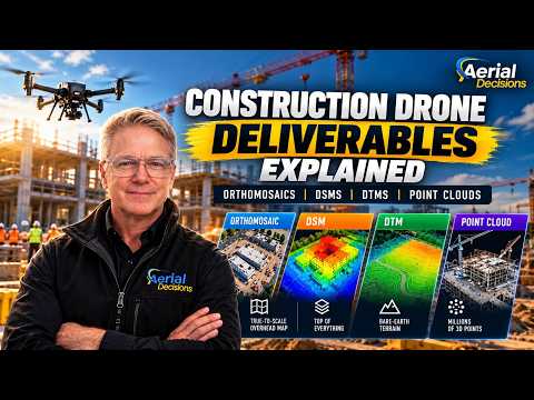 Construction Drone Deliverables Explained | Orthomosaic, DSM, DTM & Point Clouds