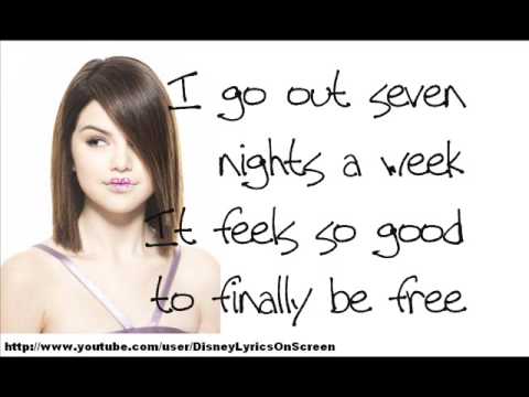 Selena Gomez & The Scene - I Don't Miss You At All (Lyrics On Screen)
