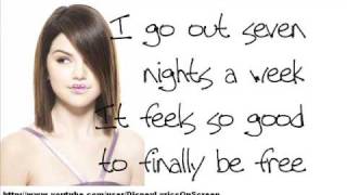 Selena Gomez &amp; The Scene - I Don&#39;t Miss You At All (Lyrics On Screen)