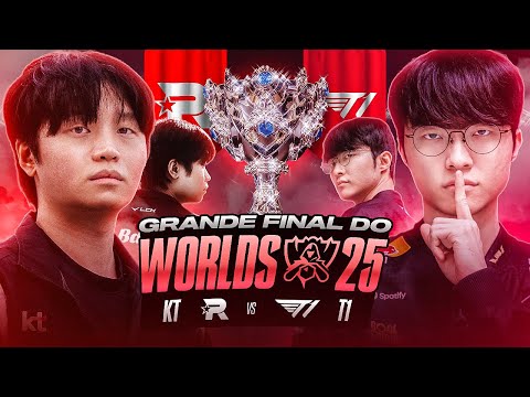 T1 x KT: FAKER EM BUSCA DO HEXA MUNDIAL | Final Worlds 2025