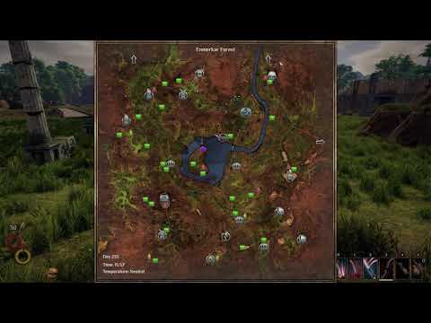 Outward map markers for Enmerkar forest , Berg area and some tips how to explore it
