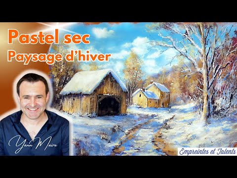 Winter landscape in dry pastel: the 3 keys to a luminous effect