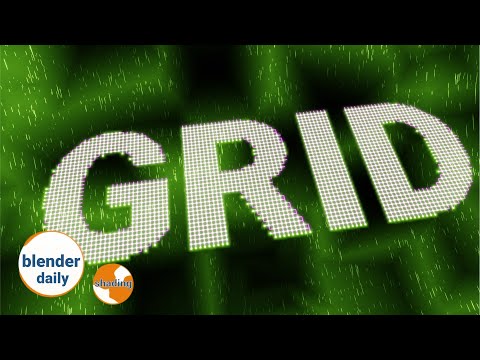 Project making: Grid text | Shading tricks & more, tip 57