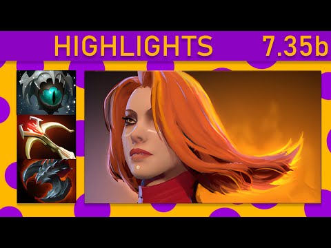 ⭐No[o]ne- Lina 20+ Kills! Mid Highlights 7.35b - Dota 2 Top MMR