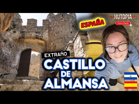 This is ALMANSA and its castle in Castilla La Mancha, Spain