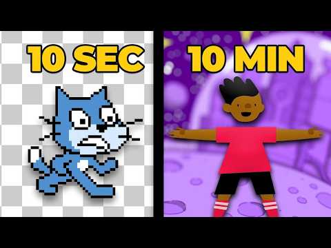 I Made a Scratch Game in 10 Seconds vs 10 Minutes