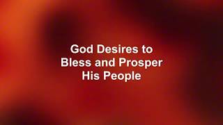 God Desires to Bless &amp; Prosper His People - Pastor Joann Rosario