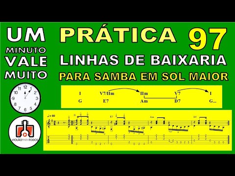 Levada de Samba com Baixaria em G Violão Para Todos