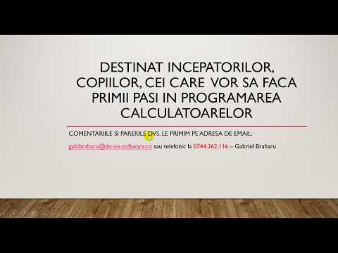 Curs Programare Online Copii / Incepatori - Curs 6