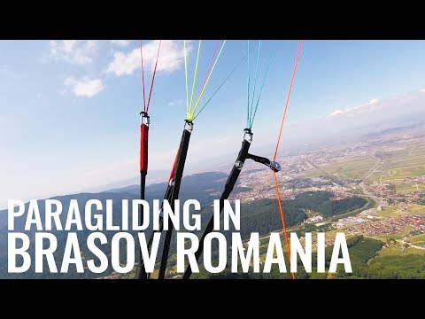 Brasov Romania. Paragliding Summer 2019