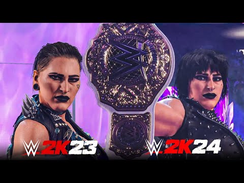WWE 2K24 vs WWE 2K23 First Entrance & Gameplay Comparison