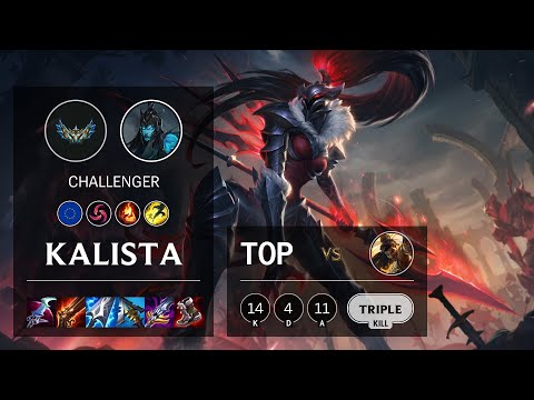 Kalista Top vs Akshan - EUW Challenger Patch 12.5