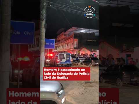 Casal tira a vida de vizinho ao lado da Delegacia de Polícia Civil de Ibatiba, Espírito Santo.