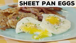 How to Make Easy Sheet Pan Eggs for a Crowd | Food Network