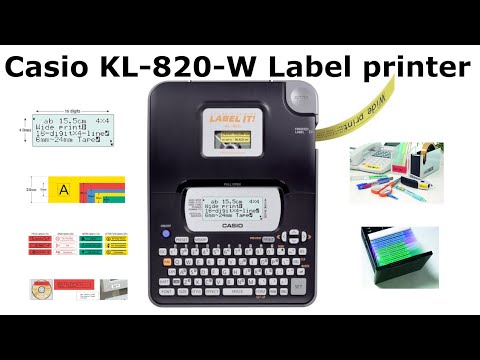 Plastic thermal transfer casio label printer, xr tapes, mode...