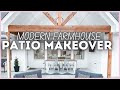 new house patio makeover 🏡 diy dream patio makeover on a budget modern farmhouse patio makeover