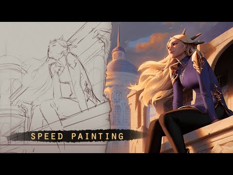 Dephanie: sunshine - speed painting (Time-lapse)