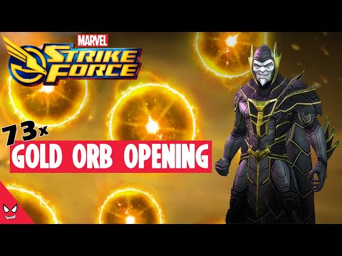73x Gold Orb Opening - Marvel Strike Force
