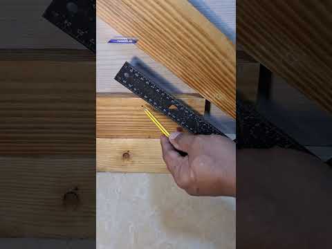 Easy way to find a perfect angle in the corner wooden work #woodworking #shorts