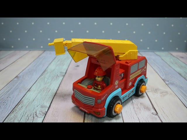 Игрушка музыкальная Lanson Toys Пожарная машина с шуруповертом - видео