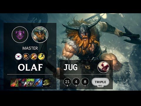 Olaf Jungle vs Lee Sin - KR Master Patch 10.13