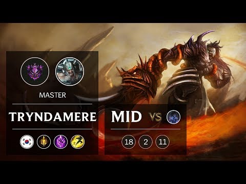 Tryndamere Mid vs Sylas - KR Master Patch 9.5
