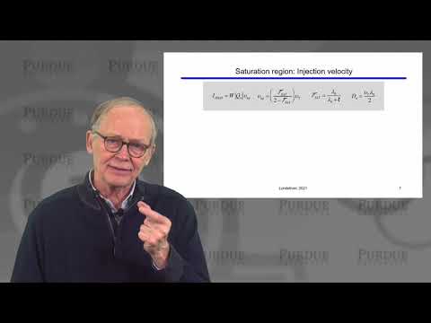 ECE Purdue Transistor Fundamentals L4.6: Transmission Theory of the MOSFET - The VS Model Revisited