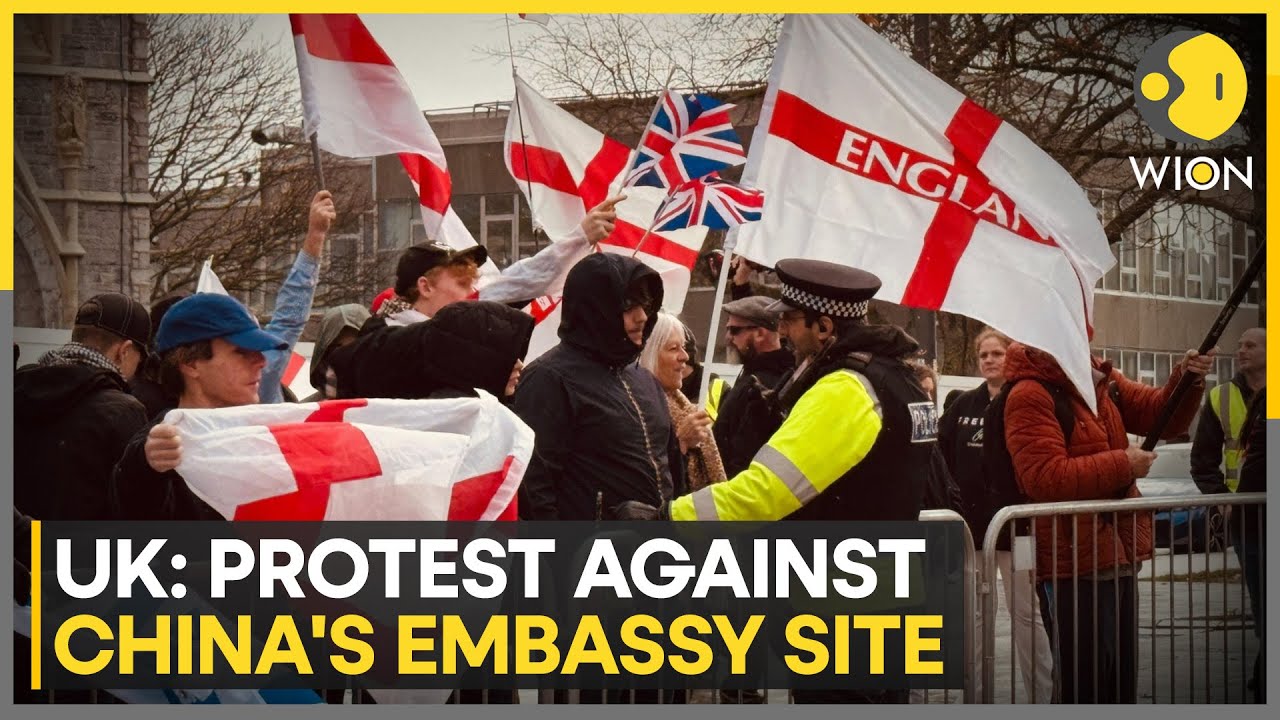 London Protests Against China's Embassy Site in UK, Protesters Warn of Espionage Risks | WION News
