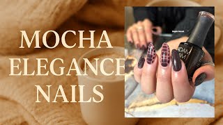 Midnight Mocha x Leather Luxe nails 🤩