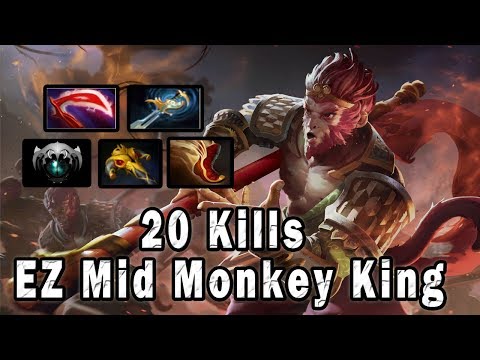 20 Kills EZ Mid Epic Monkey King Game play - DOTA 2