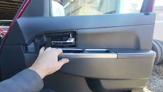 2011 Jeep Liberty side mirror replacement, removal of door panel