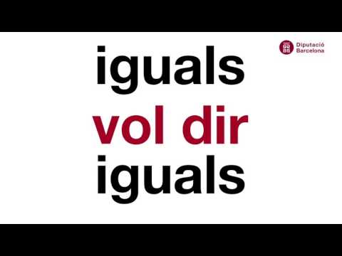 Iguals vol dir iguals. 8 de març Dia Internacional de les Dones 2017