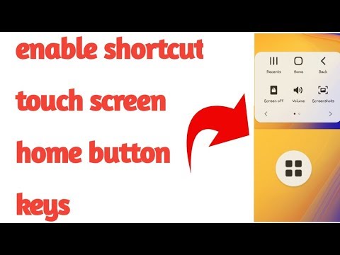 How to enable shortcut touch screen home button keys in Samsung mobile 2019