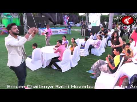 Chaitanya Rathi  Emcee Chaitanya Rathi Hoverboard Entry for Amdocs