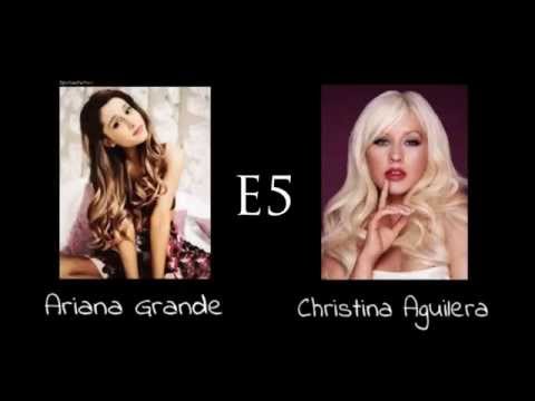 Ariana Grande and Christina Aguilera (LIVE Belting Comparison)