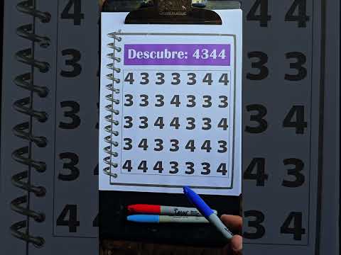 Descubre el número 4344 #sopadeletras #viralvideo #inteligencia