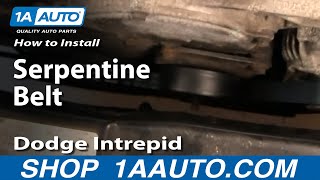How to Replace Serpentine Belt 93-97 Dodge Intrepid